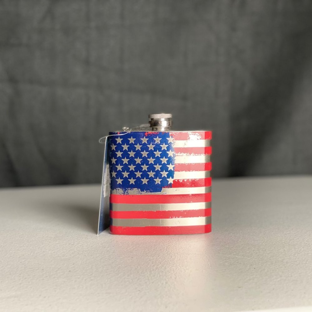 American Flag 4oz Flask
